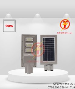 đèn nlmt pin liền cảm ứng 90w